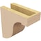 Ekena Millwork 4"W x 8"D x 8"H Classic Del Monte Rough Cedar Woodgrain TimberThane Corbel, Primed Tan CORUR04X08X08DELRCPR - alternate 5
